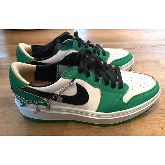 WMS 12 - Men 10.5 Nike Air Jordan 1 Elevate Low ‘Lucky Green’ DQ8394-301 NWOB M - Picture 3 of 13